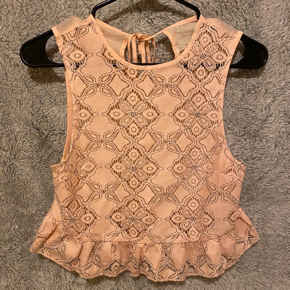 Urban Outfitters Woven Lace Tank